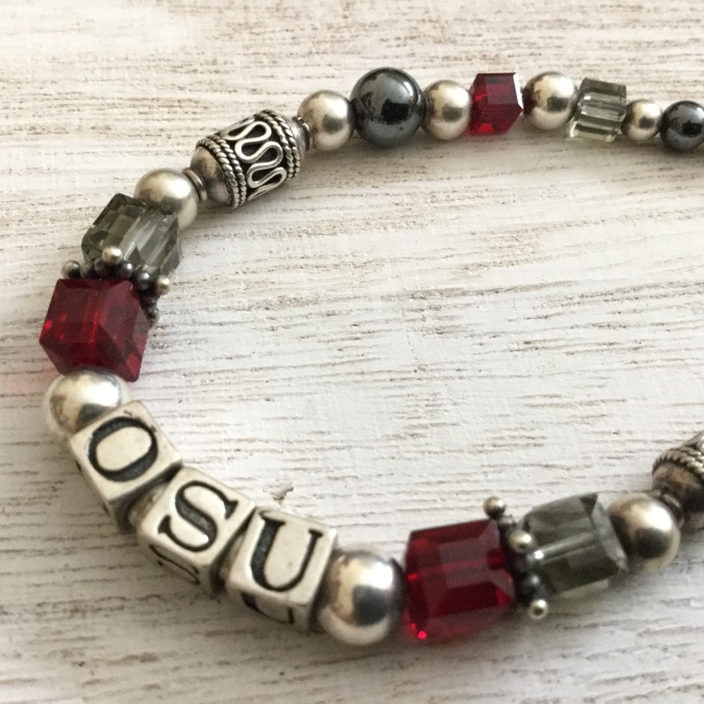 OHIO STATE UNIVERSITY football bracelet OSU